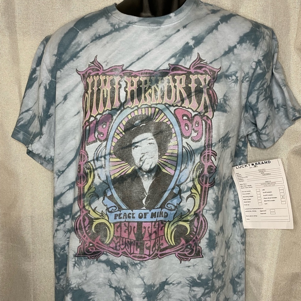 NWT Jimi Gig Poster Tie Dye Graphic Tee Med​​​​​​​​​​​​​​​​​​​​​​​​​​​